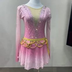 Figure Skating Costumes For Adults And Children Customized With Various Colors Of Spandex Mesh Grading Performance Costumes Competition Training Rhinestone Women's Skirts Performance Costumes