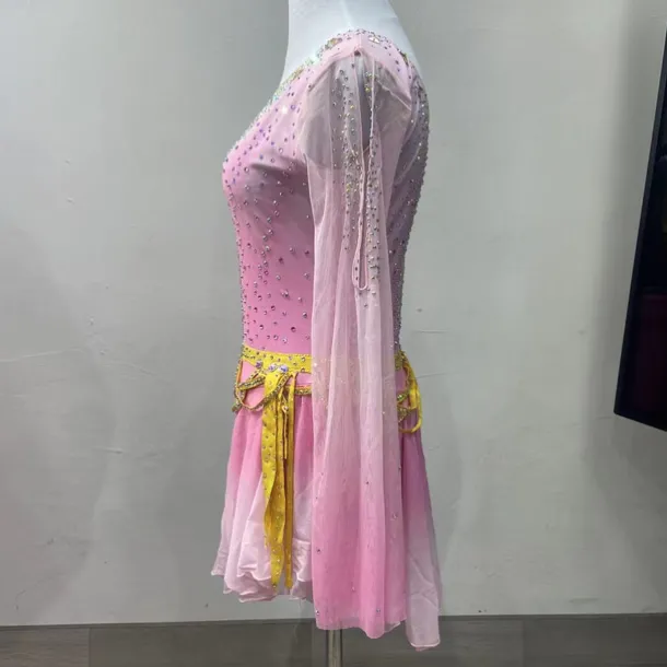 Figure Skating Costumes For Adults And Children Customized With Various Colors Of Spandex Mesh Grading Performance Costumes Competition Training Rhinestone Women's Skirts Performance Costumes