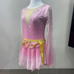 Figure Skating Costumes For Adults And Children Customized With Various Colors Of Spandex Mesh Grading Performance Costumes Competition Training Rhinestone Women's Skirts Performance Costumes