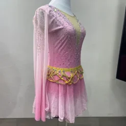 Figure Skating Costumes For Adults And Children Customized With Various Colors Of Spandex Mesh Grading Performance Costumes Competition Training Rhinestone Women's Skirts Performance Costumes