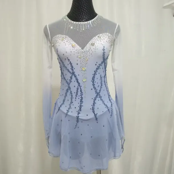 Figure Skating Costumes Figure Skating Performance Costumes Grading Costumes Competition Costumes Children's Adult Women's Figure Skating Costumes Adult And Children's Customized Spandex