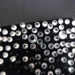 Figure Skating Dress Women's Girls' Ice Skating Dress Black Stretchy Training Competition Skating Wear Thermal Warm Crystal / Rhinestone Long Sleeve Ice Skating Figure Skating