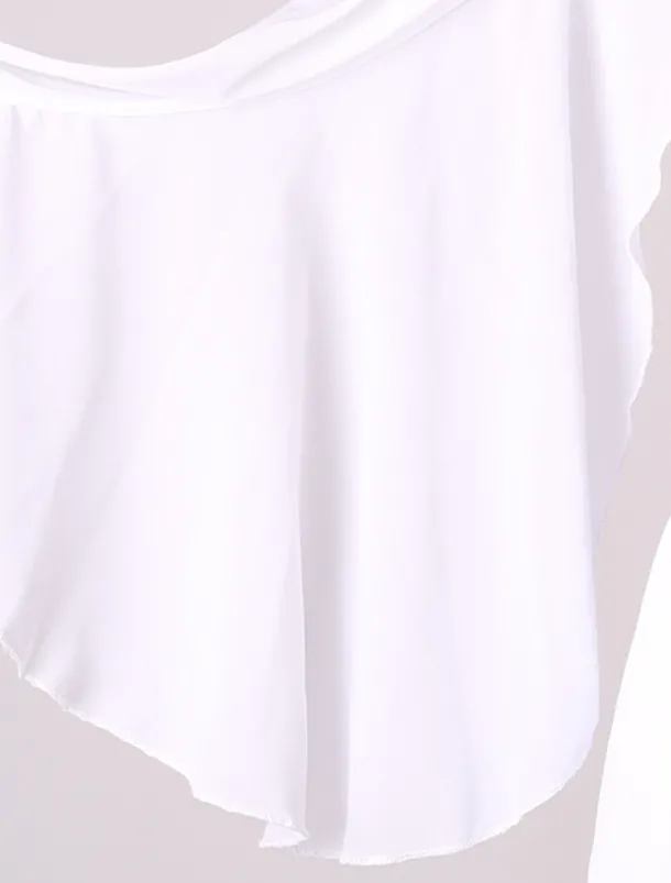 Figure Skating Dress Women's Girls' Ice Skating Dress Outfits White Royal Blue Sky Blue Patchwork Mesh Spandex High Elasticity Training Practice Professional Skating Wear Handmade Crystal / Rhinestone