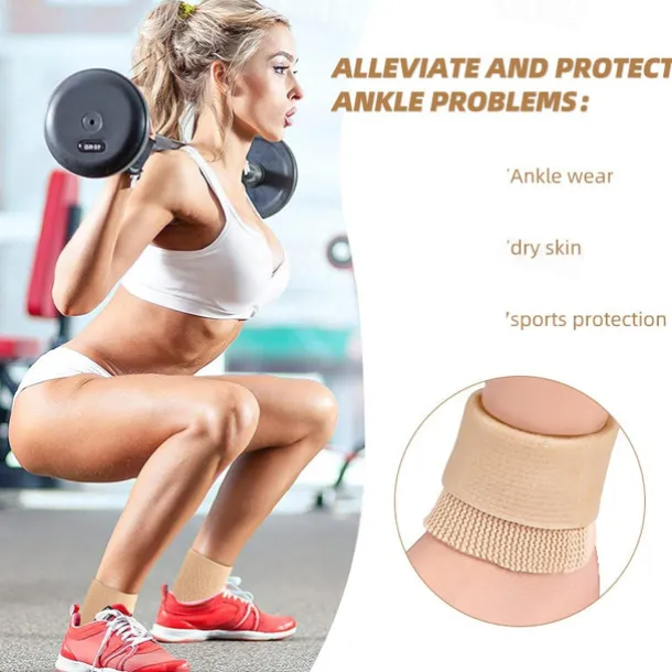 Figure Skating Hand Guard Silicone Ankle Guard SEBS Palm Ankle Guard Men's and Women's Elastic Compression Sports Foot Guard Rear Guard