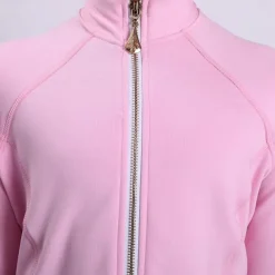 Figure Skating Jacket with Pants Women's Girls' Ice Skating Tights Outfits Pink High Elasticity Training Practice Professional Skating Wear Thermal Warm Crystal / Rhinestone Long Sleeve Ice Skating