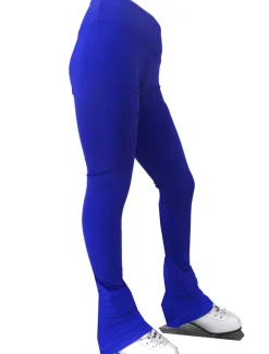 Figure Skating Pants Women's Girls' Ice Skating Tights Bottoms Black Pink Royal Blue Fleece Spandex High Elasticity Training Professional Competition Skating Wear Thermal Warm Handmade Classic Long