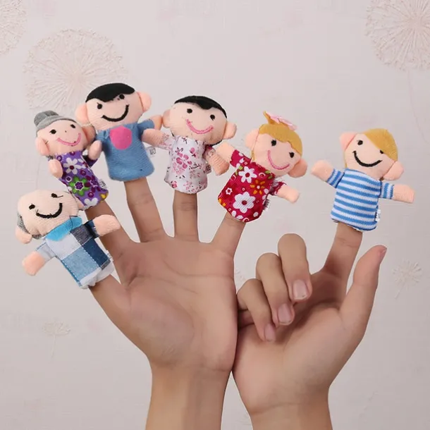 Finger Puppet Set The Original Storytime Learning Aid 10 Pack/6 Pack Puppets for Teachers Parents Students & Children - Storytelling Reading Prop