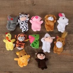 Finger Puppet Set The Original Storytime Learning Aid 10 Pack/6 Pack Puppets for Teachers Parents Students & Children - Storytelling Reading Prop