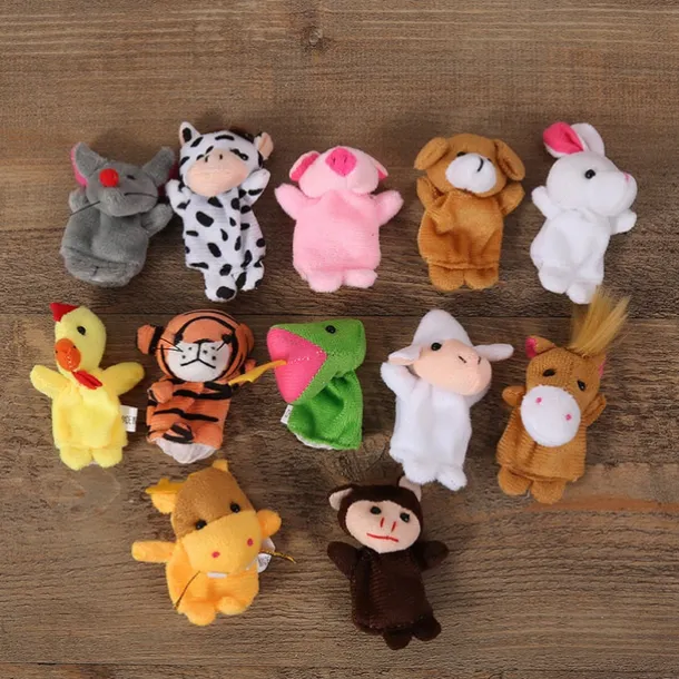 Finger Puppet Set The Original Storytime Learning Aid 10 Pack/6 Pack Puppets for Teachers Parents Students & Children - Storytelling Reading Prop