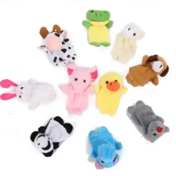 Finger Puppet Set The Original Storytime Learning Aid 10 Pack/6 Pack Puppets for Teachers Parents Students & Children - Storytelling Reading Prop