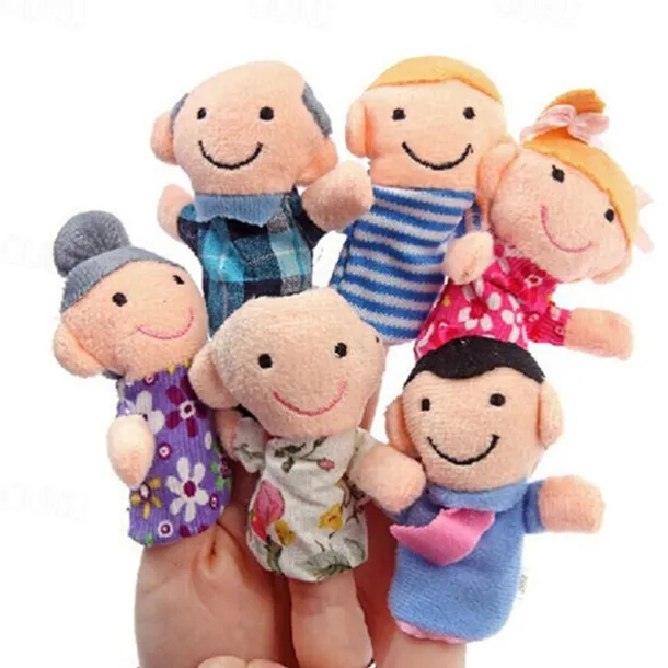 Finger Puppet Set The Original Storytime Learning Aid 10 Pack/6 Pack Puppets for Teachers Parents Students & Children - Storytelling Reading Prop