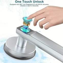 Fingerprint Door Lock Door Knob With Keypad Keyless Entry Door Lock With Handle For Home Hotel Office Apartment Bedroom