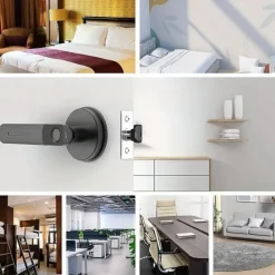Fingerprint Door Lock Door Knob With Keypad Keyless Entry Door Lock With Handle For Home Hotel Office Apartment Bedroom
