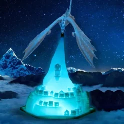 Fire Dragon Lamp Light 3D Printed Night Light LED Moon Light Gift for Boys and Girls Bedroom Kids Room with USB Rechargeable