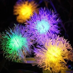 Firefly Dandelion Fairy String Lights 10M-50M Solar and Plug-in Dual Purpose Outdoor Waterproof Blossoms String Lights Flowers Creative String Lights Holiday Lights Outdoor Party Holiday Solar EU Sola US 1set