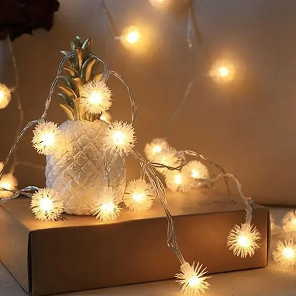 Firefly Dandelion Fairy String Lights 10M-50M Solar and Plug-in Dual Purpose Outdoor Waterproof Blossoms String Lights Flowers Creative String Lights Holiday Lights Outdoor Party Holiday Solar EU Sola US 1set