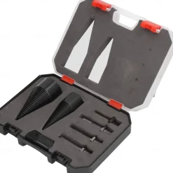 Firewood Log Splitter Splitting Drill Set 6pc Household Electric Split Cone Drill Woodworking 32-42mm Firewood Splitting Bit