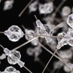 Fireworks Crystal Chandelier Modern, Sputnik Dandelion Chandelier, 12/20 Lights Chrome Pendant Lighting for Restaurant Stairs Kitchen Dining Room Bedroom Living Room