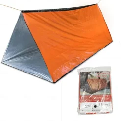 First Aid Tent, Portable Outdoor Emergency Shelter, Waterproof, Windproof And Warm Mylar Emergency Blanket For 2 People, Outdoor Camping Accessories