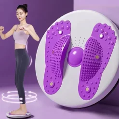 Fitness Twist Waist Turntable Weight Loss Twist Waist disc Fitness Equipment Home Silent Sports Massage Waist Slimming Machine Youth Green Magnet Fund