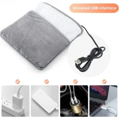 Flannel USB Plug-in Electric Foot Warmer Office Foot Warmer Electric Foot Warmer Foot Warmer Foot Warmer