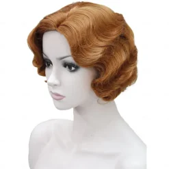 Flapper Wig 1920's Flapper Hairstyles Wig for Women Finger Wave Retro Style Short Synthetic Wig Cosplay Halloween Wigs