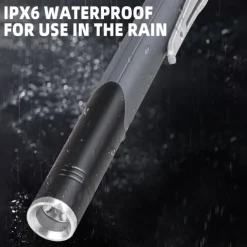 Flashlight Pen Light Professional Dual Light Source Rechargeable Lamp with Side Lights for Indoor and Outdoor Use