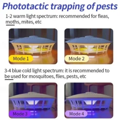 Flea Traps for Inside Your Home, Flea Light Trap for Indoor Flea Infestation, Flea Lamp Catcher Killer For Insect Bedbug Moth Mosquito Fly Ant Cockroach