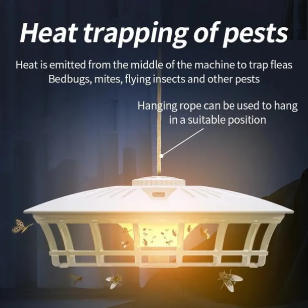 Flea Traps for Inside Your Home, Flea Light Trap for Indoor Flea Infestation, Flea Lamp Catcher Killer For Insect Bedbug Moth Mosquito Fly Ant Cockroach