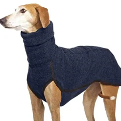 Fleece Dog Apparel Winter Warm Dog Coat Doggie Turtleneck Cozy Jacket Soft Shirt Vest Pet Outfits for Small Medium Large Dogs Greyhound