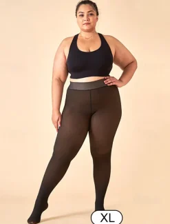 Fleece-Lined Thermal Tights for Women | High-Waist Winter Leggings | Warm, Stretchy, and Opaque for Cold Weather