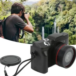 Flip Screen Selfie Digital Camera Digital Zoom Video Camera Point and Shoot Camera Compact Digital Camera for Vlogging