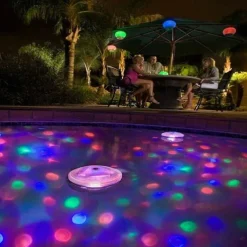 Floating Underwater Light RGB Submersible LED Disco Light Glow Show Swimming Pool Hot Tub Spa Atmosphere Decor Lamp Bath Light