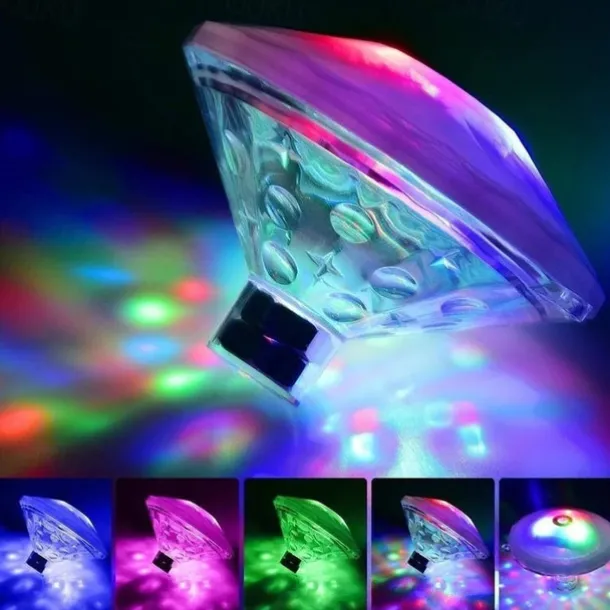 Floating Underwater Light RGB Submersible LED Disco Light Glow Show Swimming Pool Hot Tub Spa Atmosphere Decor Lamp Bath Light