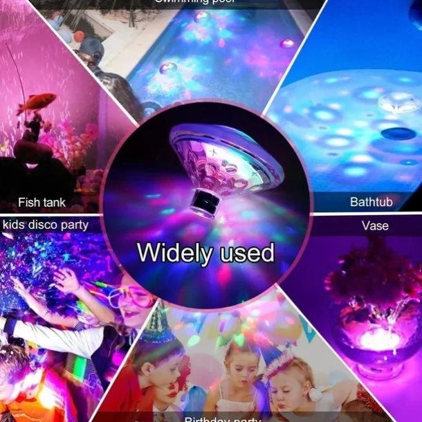 Floating Underwater Light RGB Submersible LED Disco Light Glow Show Swimming Pool Hot Tub Spa Atmosphere Decor Lamp Bath Light