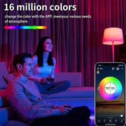 Floor Lamp Multi Functional Living Room Optional Intelligent WIFI RGBCW Bulb and Adjustable Lever 60-71 inch High Gray Linen Lamp Bedroom Sun Shade Vertical Lamp