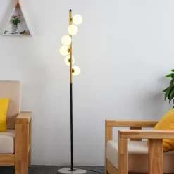 Floor Lamps Modern Glass Marble Lighting Floor Standing Floor Lamp Living Room Bedroom Study Room Lighting 110-240V