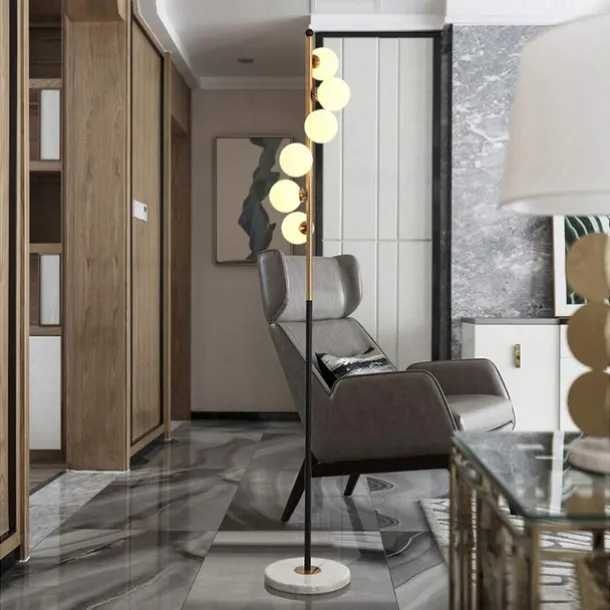 Floor Lamps Modern Glass Marble Lighting Floor Standing Floor Lamp Living Room Bedroom Study Room Lighting 110-240V