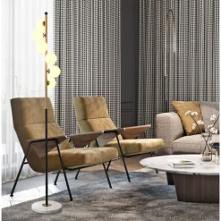 Floor Lamps Modern Glass Marble Lighting Floor Standing Floor Lamp Living Room Bedroom Study Room Lighting 110-240V