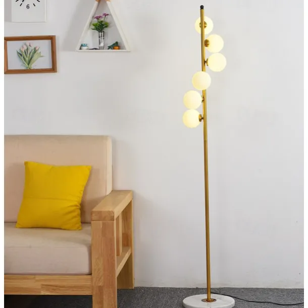 Floor Lamps Modern Glass Marble Lighting Floor Standing Floor Lamp Living Room Bedroom Study Room Lighting 110-240V