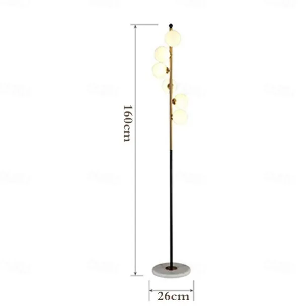 Floor Lamps Modern Glass Marble Lighting Floor Standing Floor Lamp Living Room Bedroom Study Room Lighting 110-240V