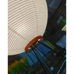 Floor Lamps Modern Rice Paper Floor Lamp Tripod Iron Black Floor Lights Led Lamp for Living Room Study Bedroom Corner Stand Lights 110-240V