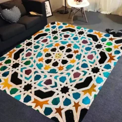 Floor Mat Area Rugs Colorful Living Room Home Bedroom Full Carpets Door Mats
