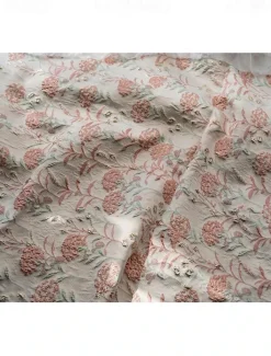 Floral Jacquard Dress Peplum Dress Mermaid / Trumpet Evening Gown Elegant Dress Formal Wedding Floor Length Strapless with Ruffles