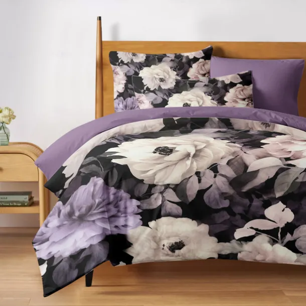 Floral Pattern Duvet Cover Set King Queen Size Comforter Set,Printed Comforter Cover Cotton Bedding Sets With Envelope Pillowcase, Room Decor
