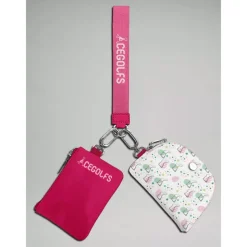 Floral Print Dual Pouch Wristlet