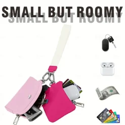 Floral Print Dual Pouch Wristlet