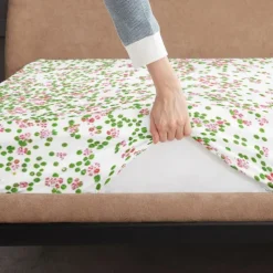 Floral Spring Fitted Sheet Set Ultra Soft Breathable 100% Cotton Silky Bed Sheets Deep Pocket Bedding Sheets 3 Piece Queen King Size