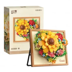 Flower Building Bouquet Set Flower Building Toys Building Blocks Flower Brick Toys Creative Project for Home Room Decor Christmas Birthday Gifts