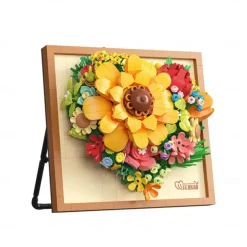 Flower Building Bouquet Set Flower Building Toys Building Blocks Flower Brick Toys Creative Project for Home Room Decor Christmas Birthday Gifts